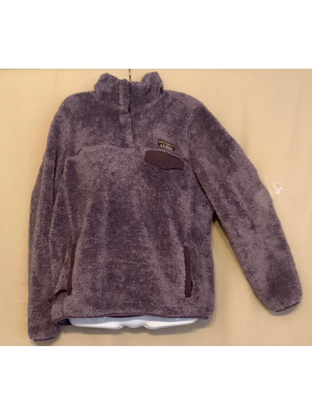 L.L.Bean Women's Small Purple Fleece Pullover Jacket 100% Polyester Cozy Warm